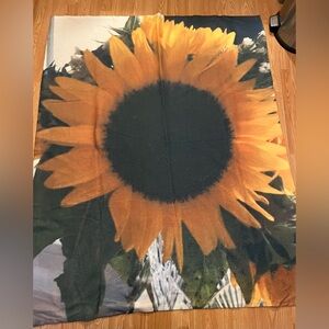 SUNFLOWER THROW BLANKET 100% Polyester!